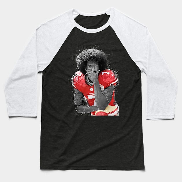 Colin Kaepernick Baseball T-Shirt by Creativedy Stuff